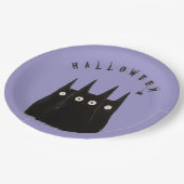 3 с ats and Halloween, personalized Papieren Bordje (Gekanteld)