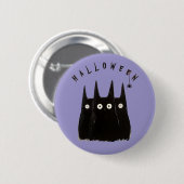 3 с ats and Halloween, personalized Ronde Button 5,7 Cm (Voorkant /achterkant)