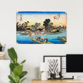 3. 川 宿, 広 Kawasaki-juku, Hiroshige, Ukiyo-e Poster (Thuiskantoor)