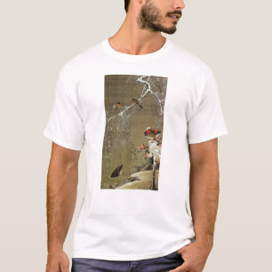 3. 雪 鴛 図, 若 冲 Mandarin Duck in The Snow, Jakuchüu T-shirt
