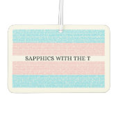 3.0 Saffiches met de T Car Luchtverfrisser (Achterkant)