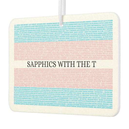 3.0 Saffiches met de T Car Luchtverfrisser (Links)