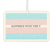 3.0 Saffiches met de T Car Luchtverfrisser (Voorkant)