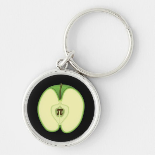 3.14 Apple Pie Pi Pun Funny Wiskunde Joke Sleutelhanger (Voorkant)