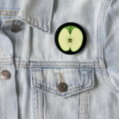 3.14 Apple Pie Pi Pun Funny Wiskunde Joke Square S Ronde Button 5,7 Cm (In situ)