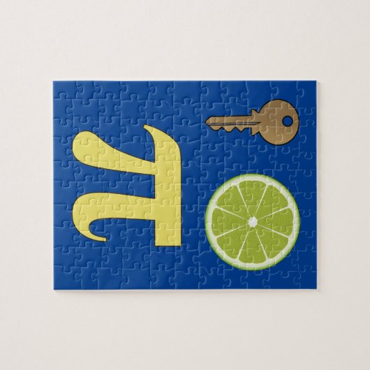 3.14 Belangrijke Limoen Pie Pi Pun Funny Wiskunde Legpuzzel (Horizontaal)