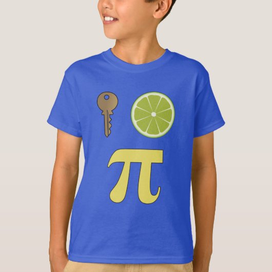 3.14 Belangrijke Limoen Pie Pi Pun Funny Wiskunde  T-shirt (Voorkant)