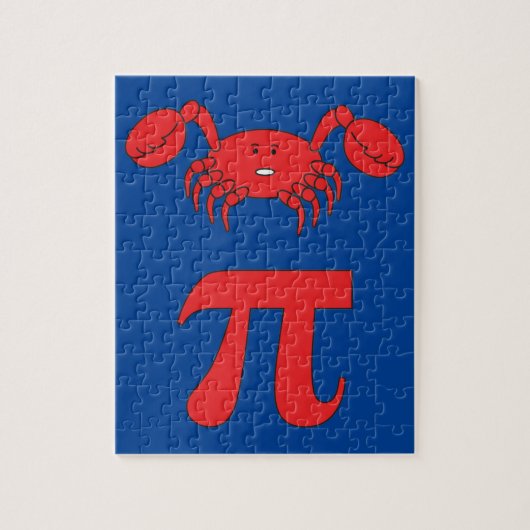 3.14 Crab Pie Pi Pun Funny Wiskunde Joke Legpuzzel (Verticaal)