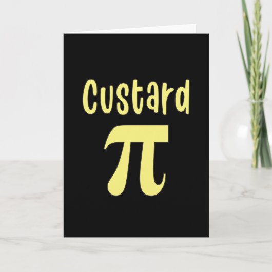 3.14 Custard Pie Pi Pun Funny Wiskunde Joke Kaart (Voorkant)