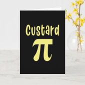 3.14 Custard Pie Pi Pun Funny Wiskunde Joke Kaart (Gele Bloem)