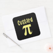 3.14 Custard Taart Pi Pun Grappige Wiskunde Grap Vierkante Sticker (Envelop)