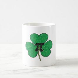 3.14  gestoord Shamrock Pie Funny Pi Pun Koffiemok
