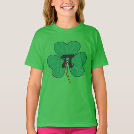 3.14  gestoord Shamrock Pie Funny Pi Pun T-shirt