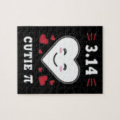 3.14 Hart Cutie Pi Grappige wiskunde grap Legpuzzel (Horizontaal)