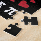 3.14 Hart Cutie Pi Grappige wiskunde grap Legpuzzel (Zijkant)