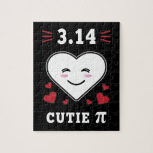 3.14 Hart Cutie Pi Grappige wiskunde grap Legpuzzel