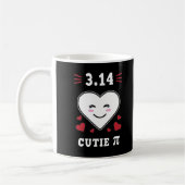 3.14 Heart Cutie Pi Funny Wiskunde Joke Koffiemok (Links)