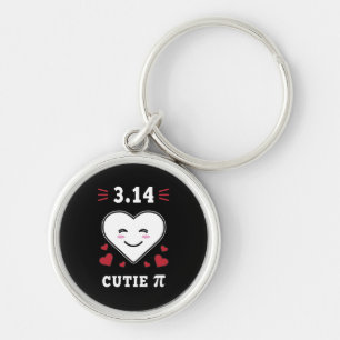 3.14 Heart Cutie Pi Funny Wiskunde Joke Sleutelhanger