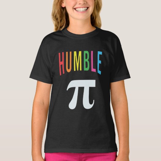 3.14 Humble Pie Pi Pun Funny Wiskunde Grap T-Shirt (Voorkant)