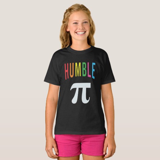 3.14 Humble Pie Pi Pun Funny Wiskunde Joke T-Shirt (Voorkant volledig)
