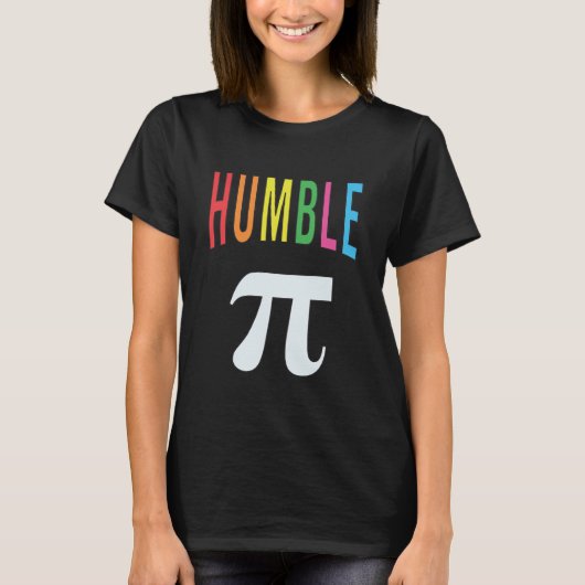 3.14 Humble Pie Pi Pun Funny Wiskunde Joke T-Shirt (Voorkant)