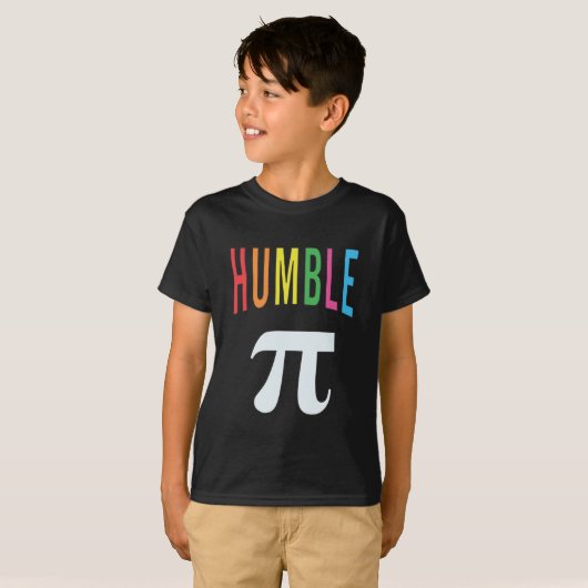 3.14 Humble Pie Pi Pun Funny Wiskunde Joke T-Shirt (Voorkant volledig)
