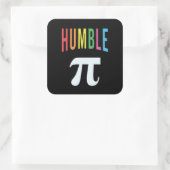 3.14 Humble Pie Pi Pun Funny Wiskunde Joke Vierkante Sticker (Tas)