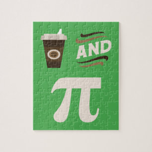 3.14 Koffie en Pie Pi Pun Funny Wiskunde Joke Legpuzzel