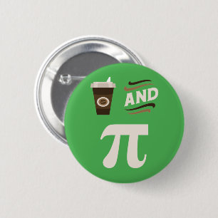 3.14 Koffie en Pie Pi Pun Funny Wiskunde Joke Ronde Button 5,7 Cm