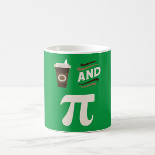 3.14 Koffie en taart Pi Pun Grappige wiskunde grap Koffiemok
