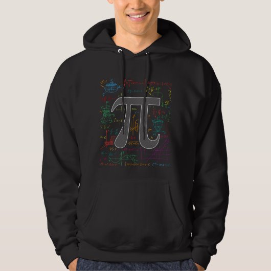 3,14 Mathe Formeln Irrationale Zahl Pi Hoodie (Voorkant)