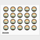 3.14 National Pi Day Design - Pi Day Gift Idea Ronde Sticker (Vel)