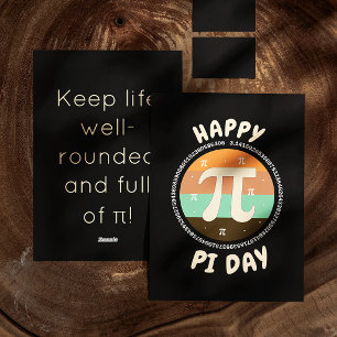 3.14 Nationale Pi Dag Design - Gelukkige Pi Dag Feestdagenkaart