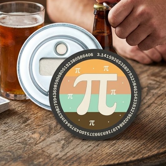 3.14 Nationale Pi Dag Design - Pi Dag Cadeau Idee Button Flesopener