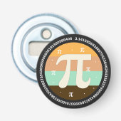 3.14 Nationale Pi Dag Design - Pi Dag Cadeau Idee Button Flesopener (Voorkant)