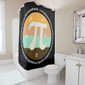 3.14 Nationale Pi Dag Design - Pi Dag Cadeau Idee Douchegordijn (In situ)