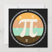 3.14 Nationale Pi Dag Design - Pi Dag Cadeau Idee Kaart (Voorkant)