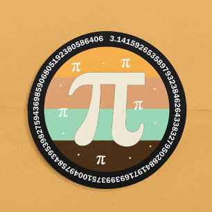 3.14 Nationale Pi Dag Design - Pi Dag Cadeau Idee Ronde Sticker