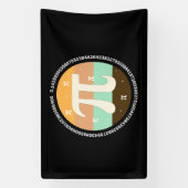 3.14 Nationale Pi Dag Design - Pi Dag Cadeau Idee Spandoek (Verticaal)