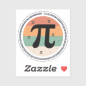 3.14 Nationale Pi Dag Design - Pi Dag Cadeau Idee Sticker (Vel)