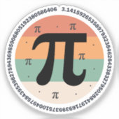 3.14 Nationale Pi Dag Design - Pi Dag Cadeau Idee Sticker (Voorkant)