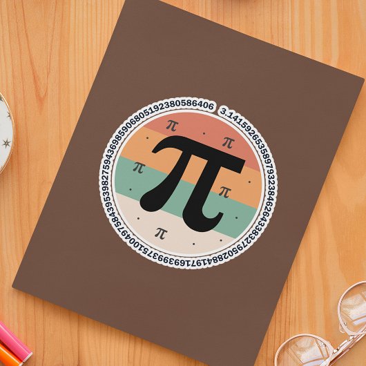 3.14 Nationale Pi Dag Design - Pi Dag Cadeau Idee Sticker