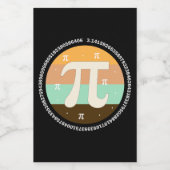 3.14 Nationale Pi Dag Design - Pi Dag Cadeau Idee Voedselcontainer Etiket (Enkel label)