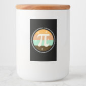 3.14 Nationale Pi Dag Design - Pi Dag Cadeau Idee Voedselcontainer Etiket (Voorkant)