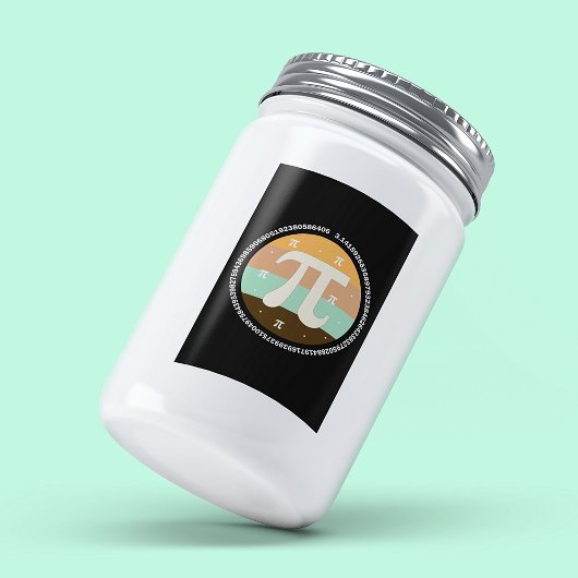 3.14 Nationale Pi Dag Design - Pi Dag Cadeau Idee Voedselcontainer Etiket