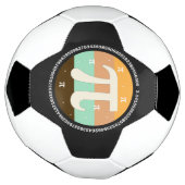 3.14 Nationale Pi Dag Design - Pi Dag Cadeau Idee Voetbal (Gedraaid)