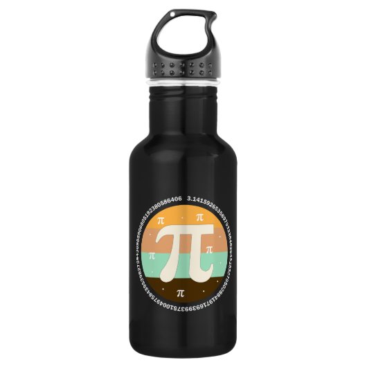 3.14 Nationale Pi Dag Design - Pi Dag Cadeau Idee Waterfles (Voorkant)
