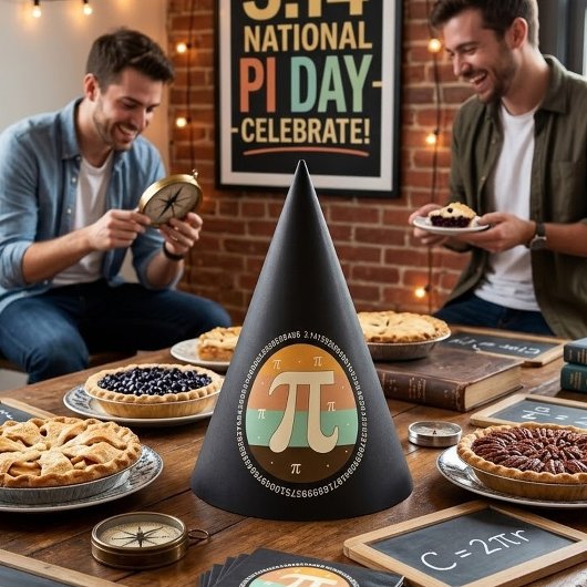3.14 Nationale Pi Dag Ontwerp - Pi Dag Cadeau Idee Feesthoedjes