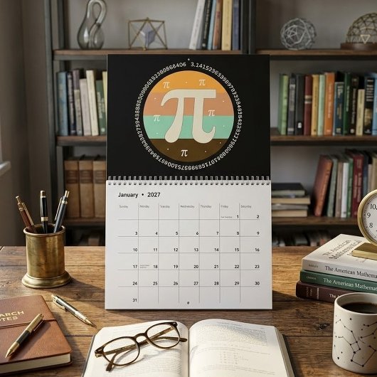 3.14 Nationale Pi-dag ontwerp - Pi-dag cadeau idee Kalender