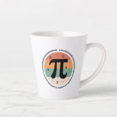3.14 Nationale Pi Dag Ontwerp - Pi Dag Cadeau Idee Latte Mok (Rechts)